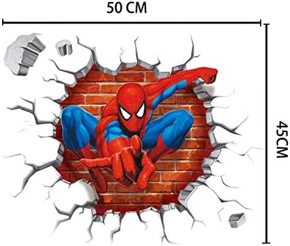 Pegatinas de pared de Spiderman removibles para niños, diseño de Spiderman,