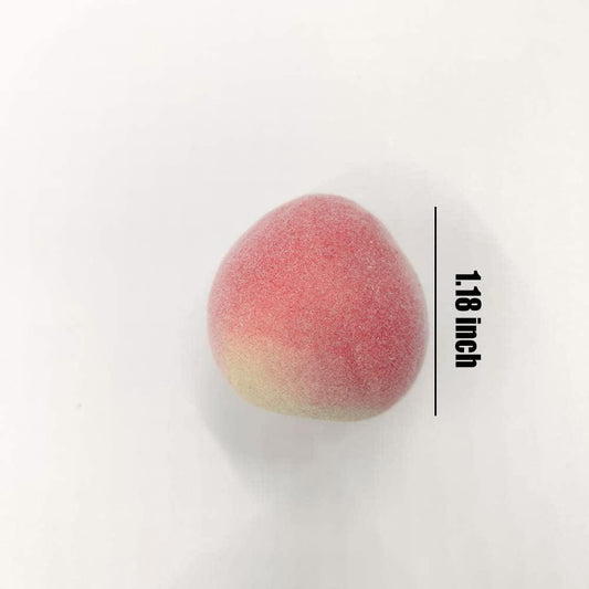 Mini melocotón artificial de durazno falso, mini fruta de melocotón pequeño - VIRTUAL MUEBLES