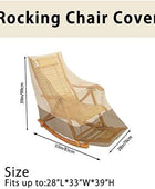 Funda para silla mecedora para patio 420D, impermeable, para exteriores, 420d