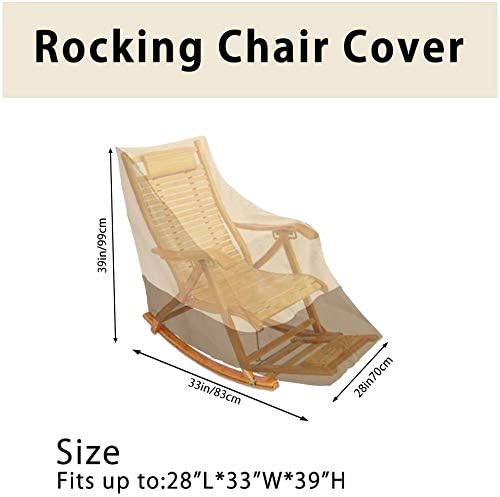 Funda para silla mecedora para patio 420D, impermeable, para exteriores, 420d