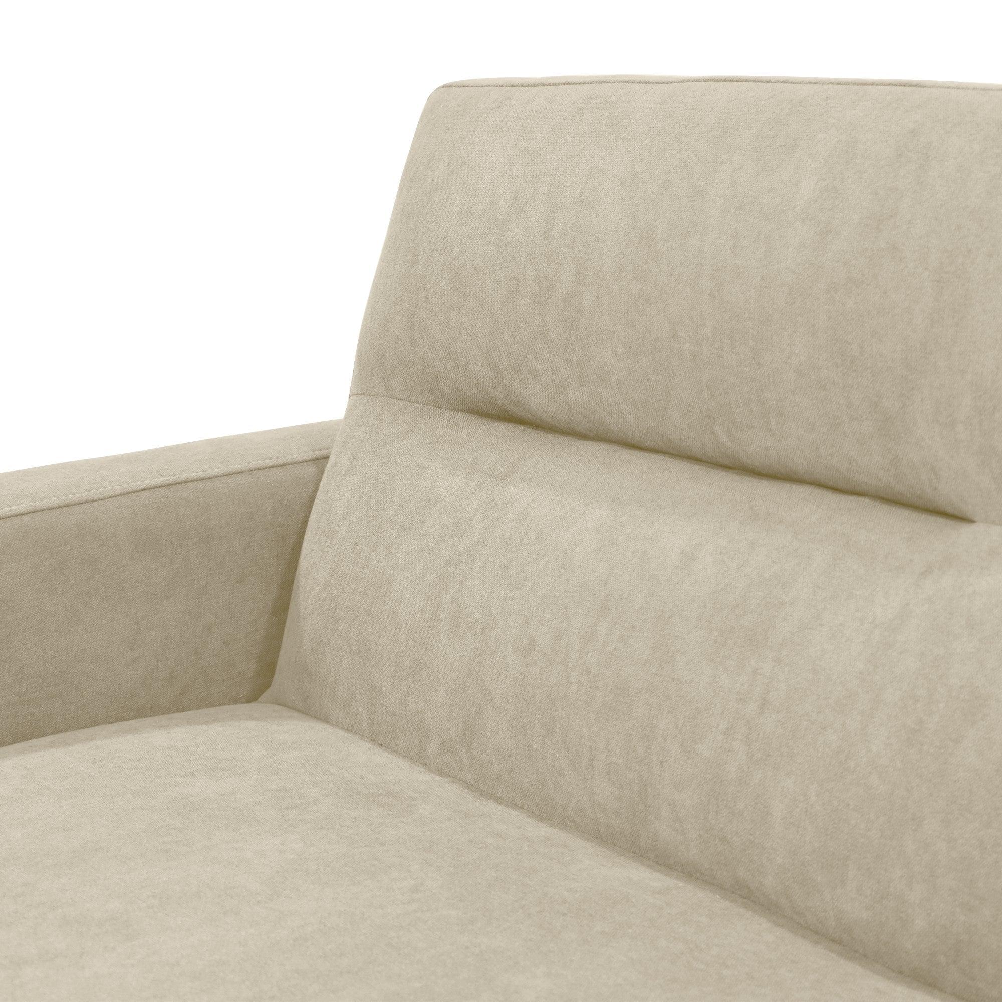 Sofa 2 Puestos Barza Tela Taupe - VIRTUAL MUEBLES