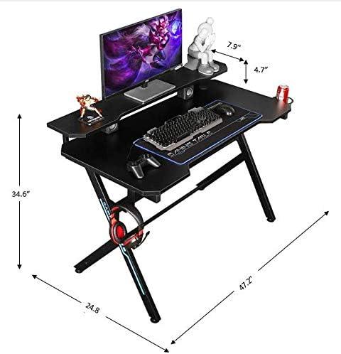 Escritorio para computadora de juegos de oficina en casa de 48 pulgadas con