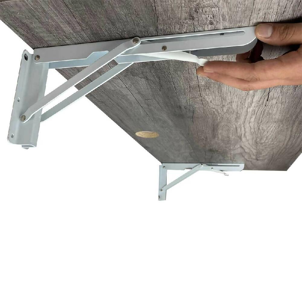 Escritorio Plegable de Pared Gris Humo - VIRTUAL MUEBLES