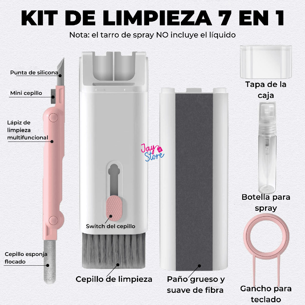 Kit De Limpieza 7en1 Celular Computador Audífonos PC Teclado - VIRTUAL MUEBLES