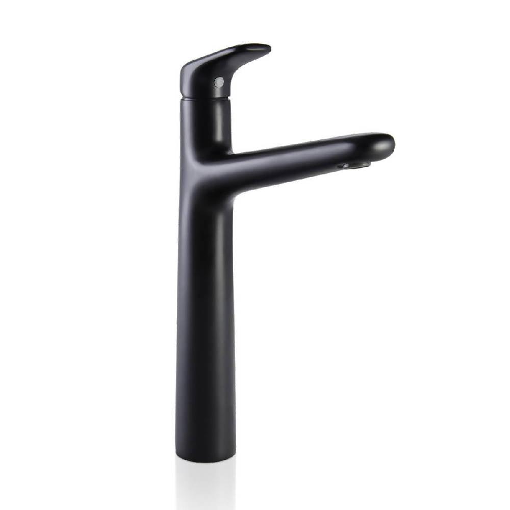Grifería Lavamanos Corona Liquid Monocontrol Alta Mate Black - VIRTUAL MUEBLES