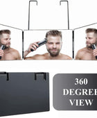 Espejo de corte de pelo triple de 3 vías, espejo de 360 grados para corte de - VIRTUAL MUEBLES