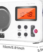 Radio Altavoz de radio de ducha radio AMFM con pantalla LCD radio estéreo - VIRTUAL MUEBLES