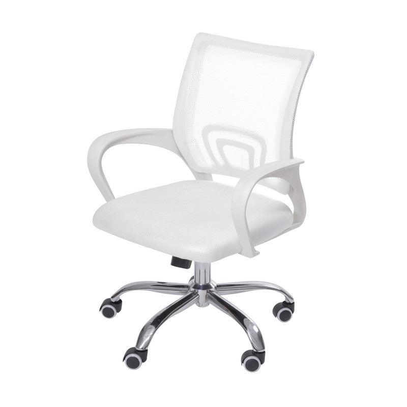 Kit Por 2 Silla Para Oficina Escritorio Ergonómica - Blanca - VIRTUAL MUEBLES