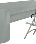 Mantel rectangular de 6 pies para mesas rectangulares en poliéster lavable,