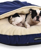 Tienda cómoda cama tipo cueva para mascotas, L, 35 x 35 x 13pulgadas, azul
