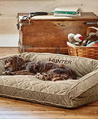 ComfortFill-Eco Cama para perro con refuerzo de tres lados para inclinarse,