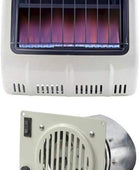 Calentador de llama azul de gas natural de 20 K BTU con kit de soplador - VIRTUAL MUEBLES