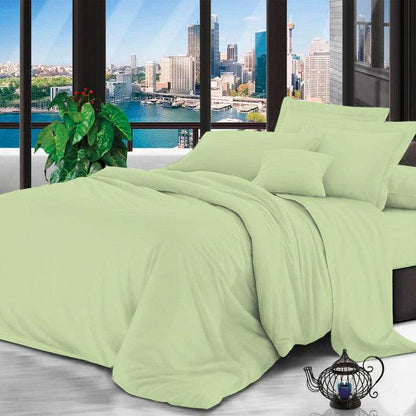 Sabanas Microtex Unicolor Verde Semidoble - VIRTUAL MUEBLES