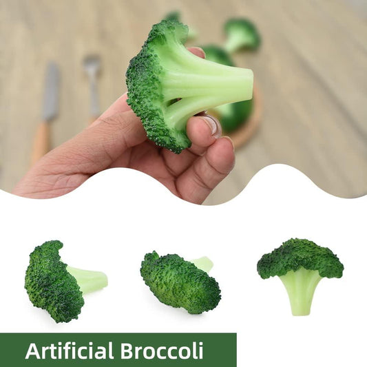 Rebanada de brócoli artificial de brócoli de simulación de brócolis de plástico - VIRTUAL MUEBLES