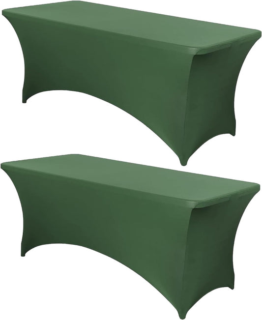 Funda de mesa de elastano elástica para mesas plegables estándar, protector