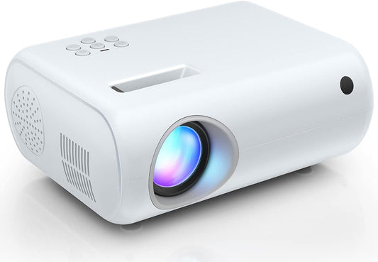 Mini proyector, 2023 proyector portátil actualizado con 9000 Lux y Full HD