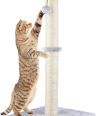 Rascador de gato de 29 pulgadas de alto, con cuerda de sisal y cubierto con