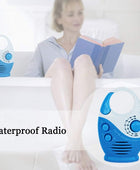 Radio de ducha, botón AMFM, radio de baño con mango superior, impermeable, - VIRTUAL MUEBLES