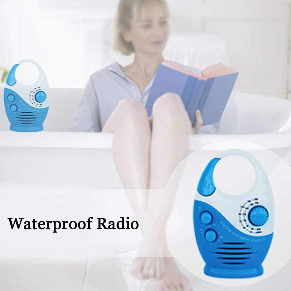 Radio de ducha, radio de baño AM FM, radio de ducha colgante impermeable con - VIRTUAL MUEBLES