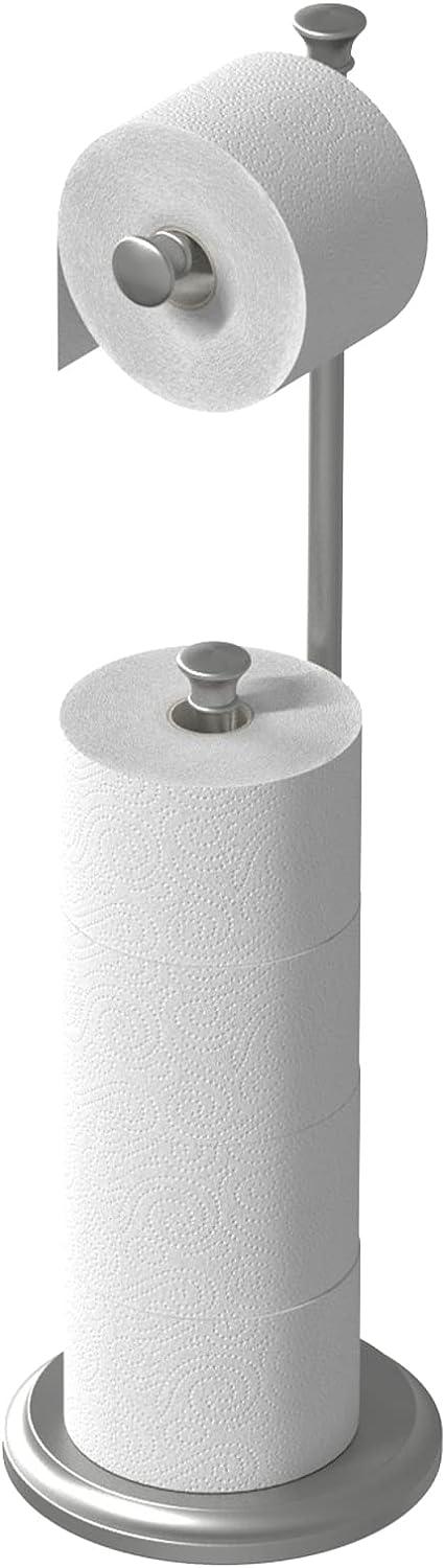 Soporte independiente para papel higiénico de níquel cepillado, soporte para - VIRTUAL MUEBLES