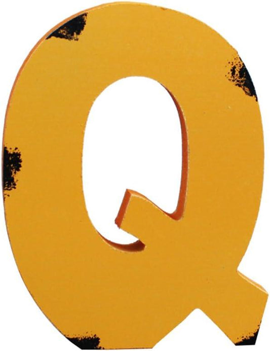 Oak-Pine Letras de madera del alfabeto A-Z de 7 pulgadas, decoración de pared - VIRTUAL MUEBLES
