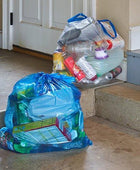 Bolsas para Basura de Reciclaje Hefty, Azul, 13 Galones, 60 Unidades - VIRTUAL MUEBLES