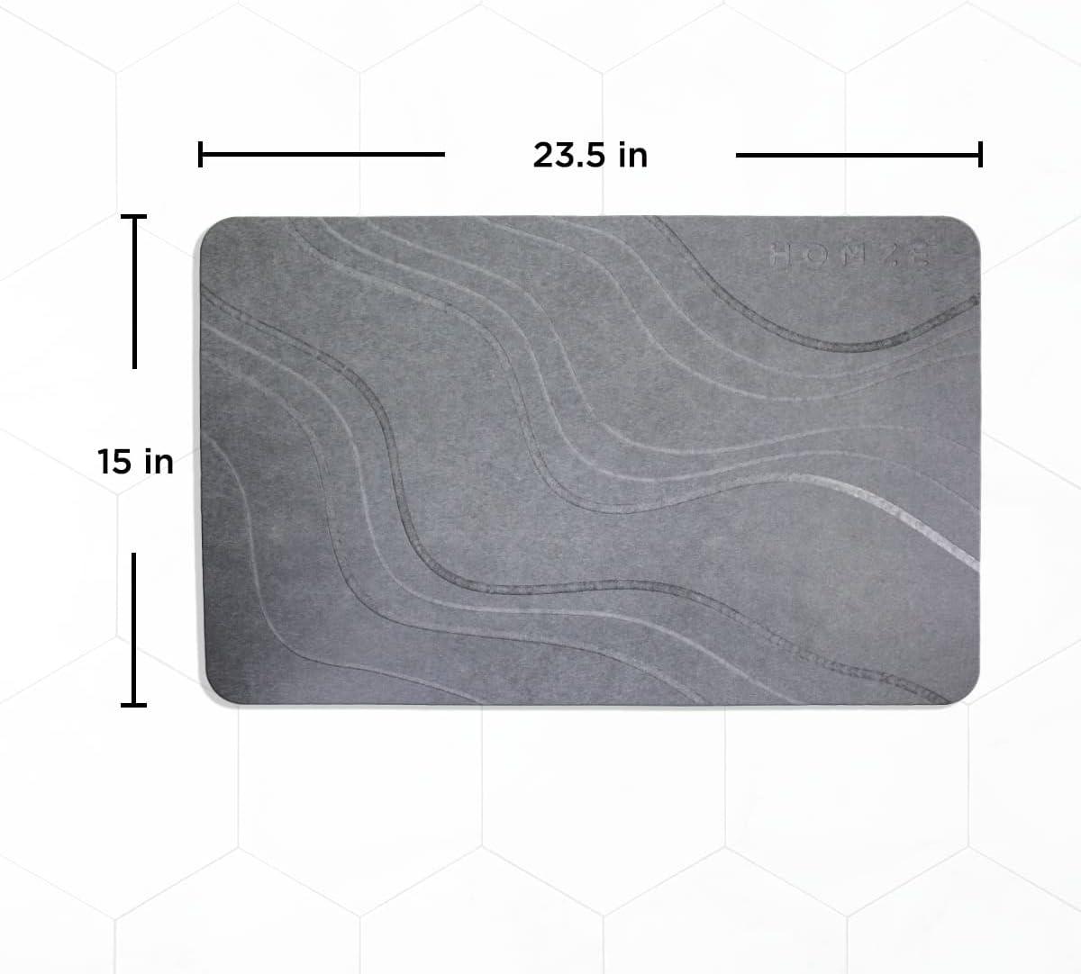 Tapete de baño de piedra tapete de ducha de tierra de diatomeas natural de lujo - VIRTUAL MUEBLES