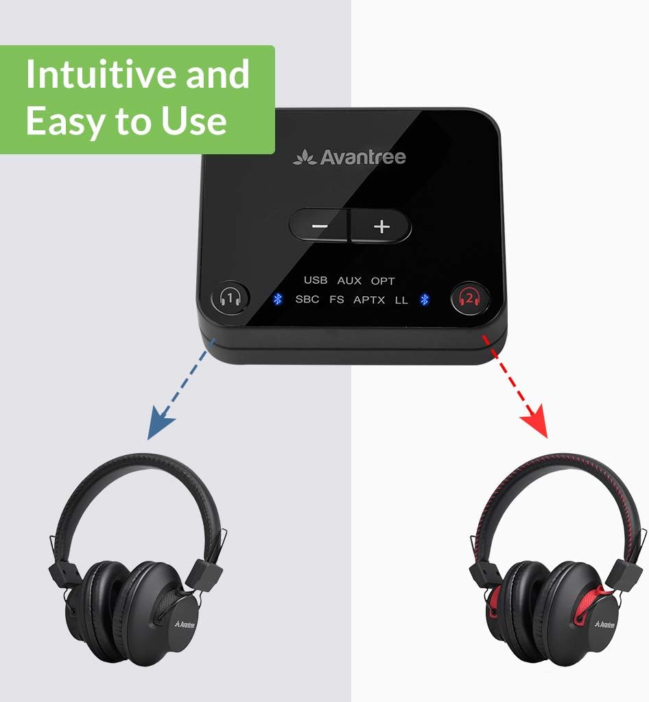 Transmisor Bluetooth Avantree Audikast Plus Optico Rca V5.0