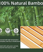 Ohuhu Bandeja de bañera de bambú de alta calidad, bandeja de baño plegable y - VIRTUAL MUEBLES
