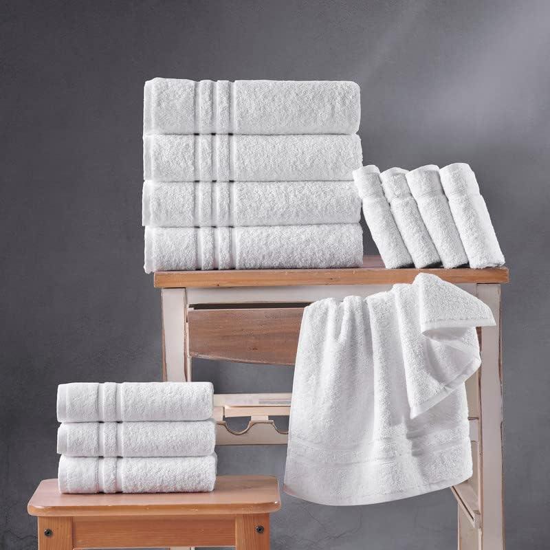 Juego de 4 toallas para las manos de 16 x 29 pulgadas, algodón turco de calidad - VIRTUAL MUEBLES