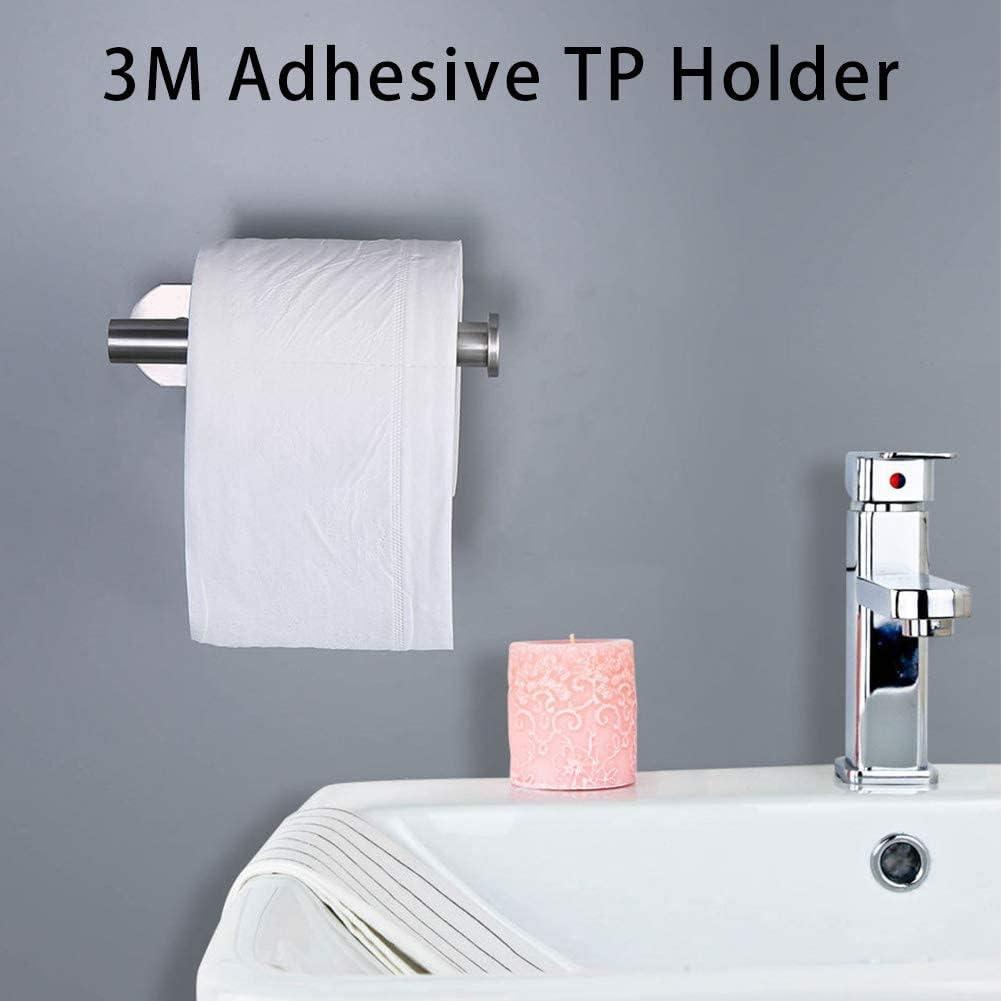 3M Portarrollos de papel higiénico sin taladrar para baño y baño, acero - VIRTUAL MUEBLES