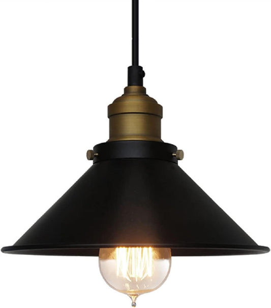 Lámpara colgante industrial, base E26, luces colgantes vintage, lámpara