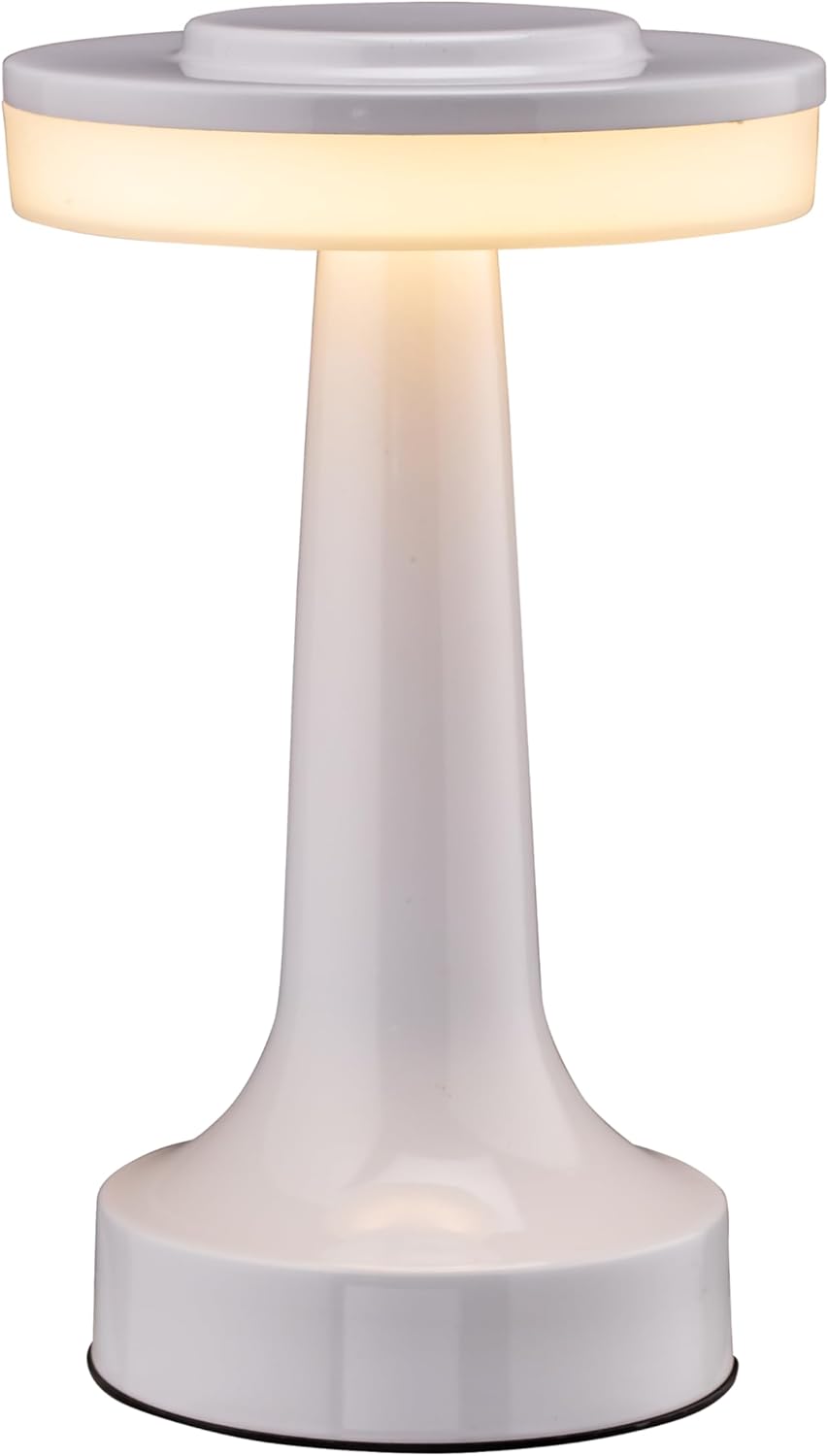 O'Bright Seraph - Lámpara de mesa LED inalámbrica con atenuador, batería  recargable incorporada, brillo de 3 niveles, lámpara de mesa para patio