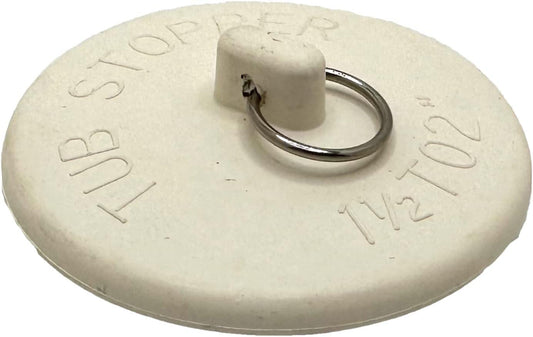 Tapón de goma para tina o fregadero para drenajes de 1 12 a 2 pulgadas, anillo - VIRTUAL MUEBLES