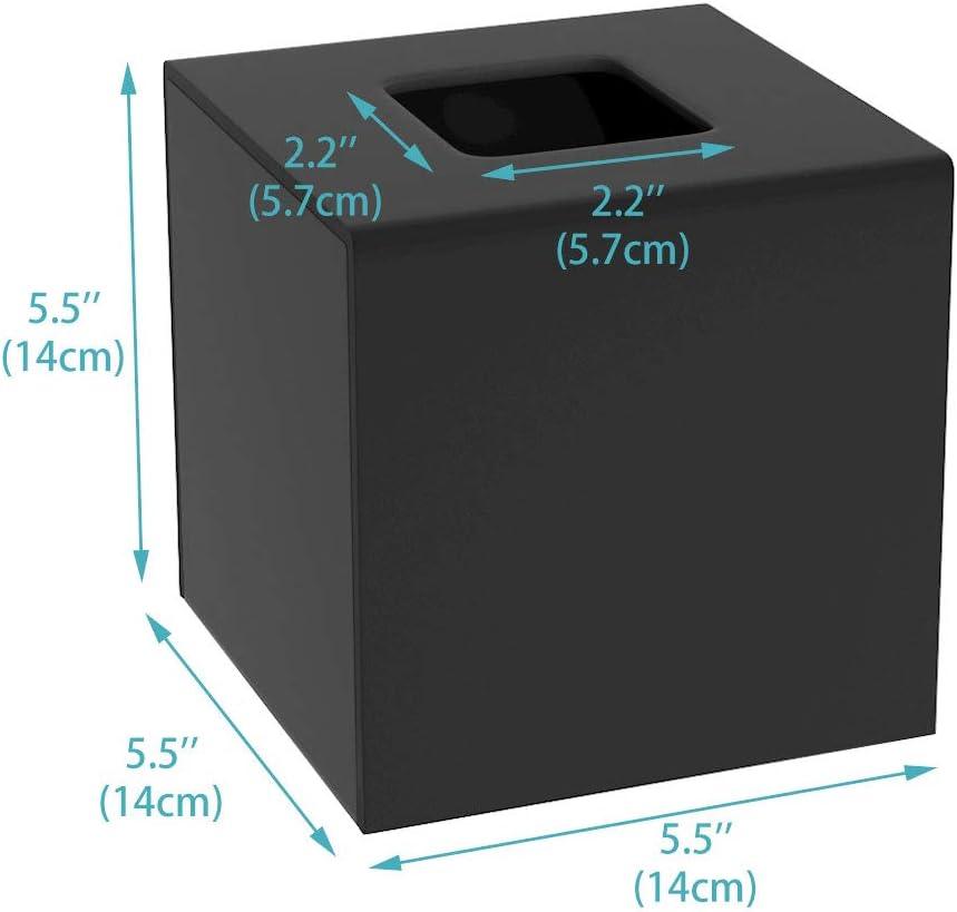 Funda de caja de pañuelos de acrílico de 5.4 x 5.4 x 5.4 pulgadas, dispensador - VIRTUAL MUEBLES
