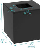 Funda de caja de pañuelos de acrílico de 5.4 x 5.4 x 5.4 pulgadas, dispensador - VIRTUAL MUEBLES