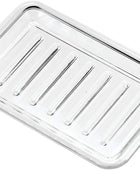 iDesign Royal Plastic Protector de jabón rectangular, bandeja de soporte para - VIRTUAL MUEBLES