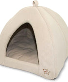 Tienda de campaña para mascotas con cama suave para perros y gatos