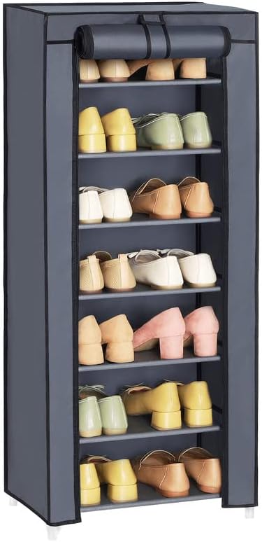 SONGMICS Zapatero de 10 niveles armario de almacenamiento de zapatos con  cubierta a prueba de polvo organizador de almacenamiento de zapatos – Yaxa  Colombia