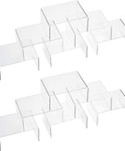 Paquete de 12 soportes de exhibición de acrílico transparente para - VIRTUAL MUEBLES