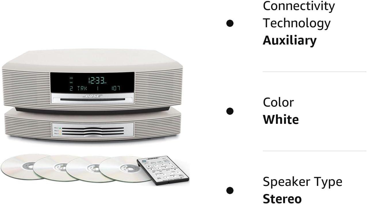 Wave Sistema de música con cambiador multiCD, color blanco platino - VIRTUAL MUEBLES