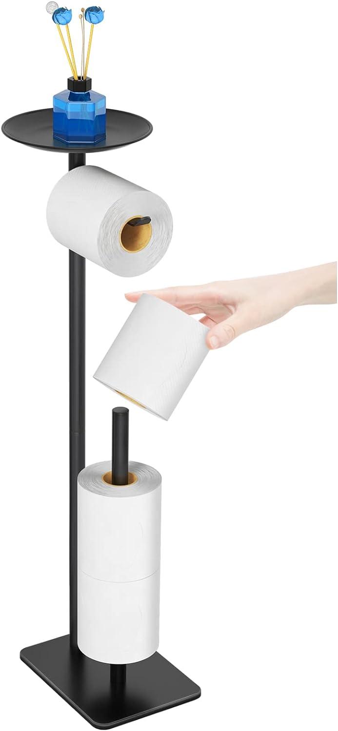 Soporte de papel higiénico para baño, dispensador de rollos de papel higiénico, - VIRTUAL MUEBLES