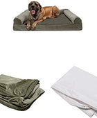 Paquete para mascotas sofá ortopédico Jumbo Plus de piel sintética y terciopelo