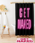 Zeeinx Get Naked Alfombra de baño de microfibra antideslizante, divertida - VIRTUAL MUEBLES