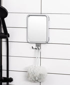 Espejo de ducha sin niebla para afeitar, rectangular con 4 ventosas, espejo de - VIRTUAL MUEBLES