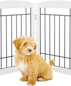 Puerta para mascotas sin alambre para perros, puerta plegable para perros para
