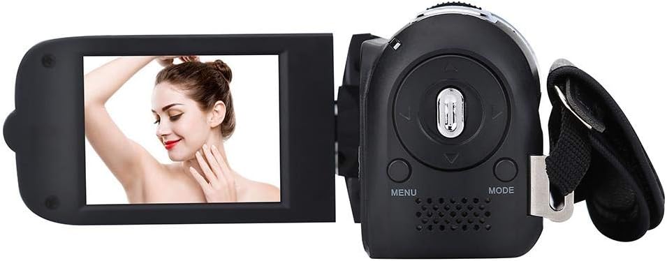  Socobeta Videocámara Full HD Vintage, cámara de vídeo digital  Cámara de vídeo para viajes de negocios (negro) : Electrónica