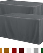 Paquete de 2 manteles para mesas rectangulares de 6 pies, resistente al agua,