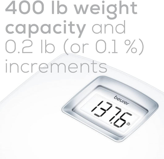 PS25 Báscula digital de baño para peso corporal capacidad de peso de 400 libras - VIRTUAL MUEBLES