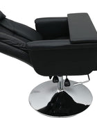 Silla de salón de mesa de spa con presión de aire negra, silla de masaje de